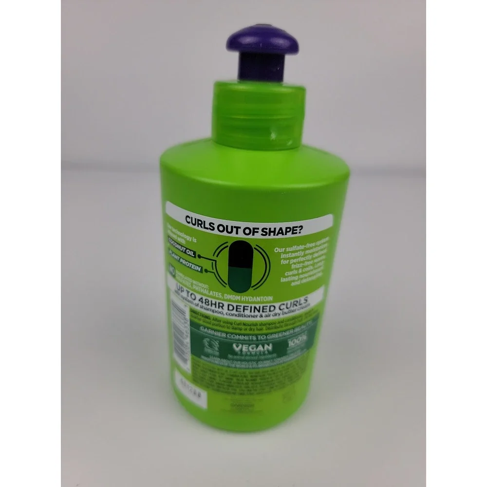 Garnier Fructis Curl Air Dry Cream Sulfate-Free Defining Butter 10.2oz Vegan